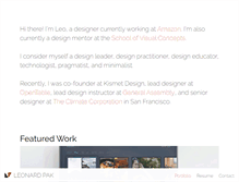 Tablet Screenshot of leonardpak.com